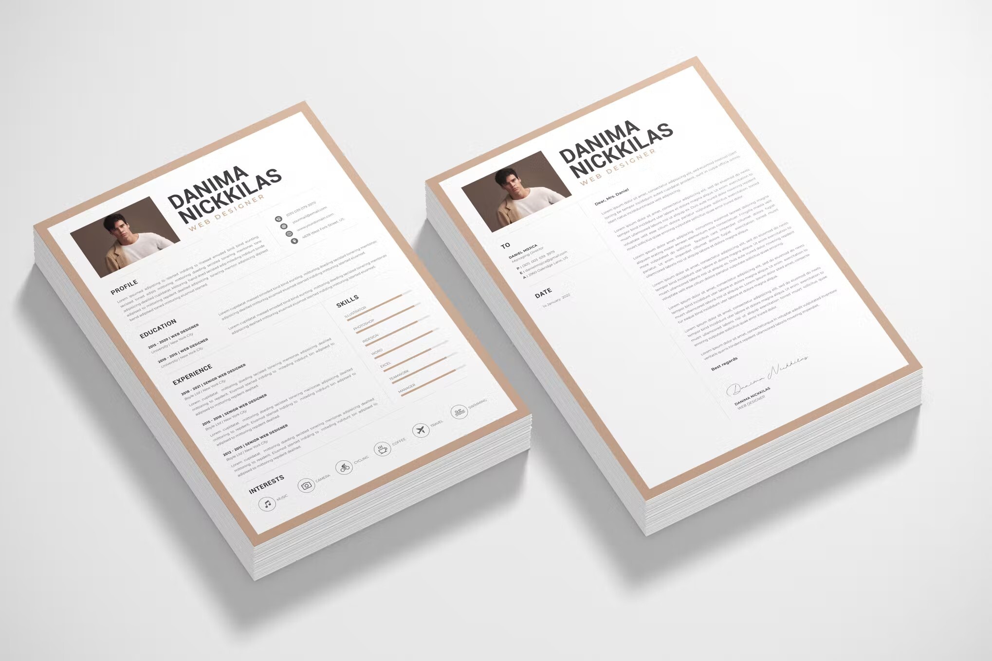 CV Resume Paper Template