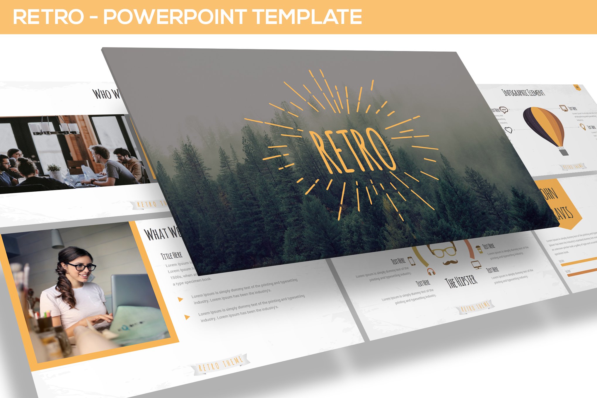 Retro - Simple Classic PowerPoint Template