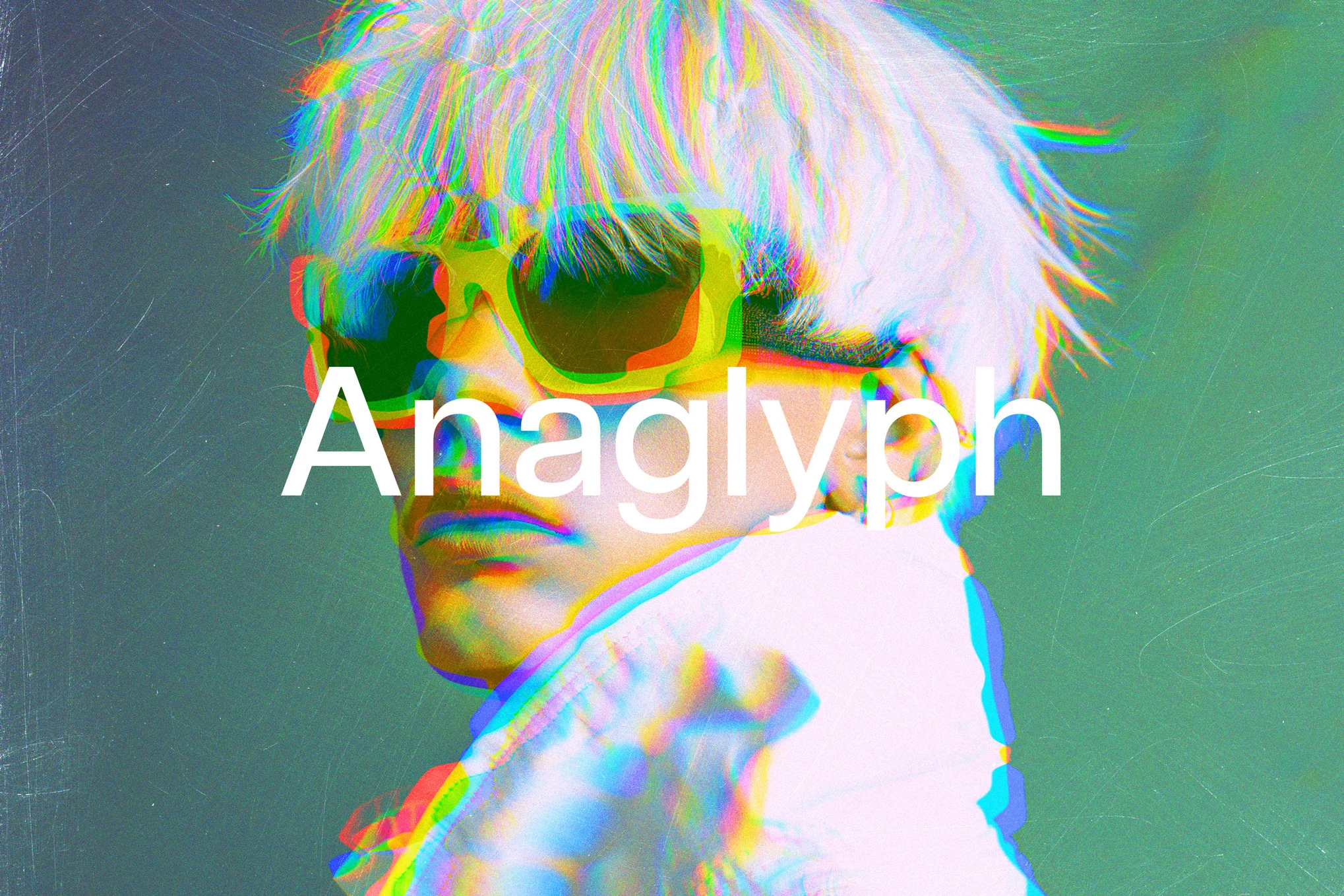 Retro Anaglyph Photo Effect PSD