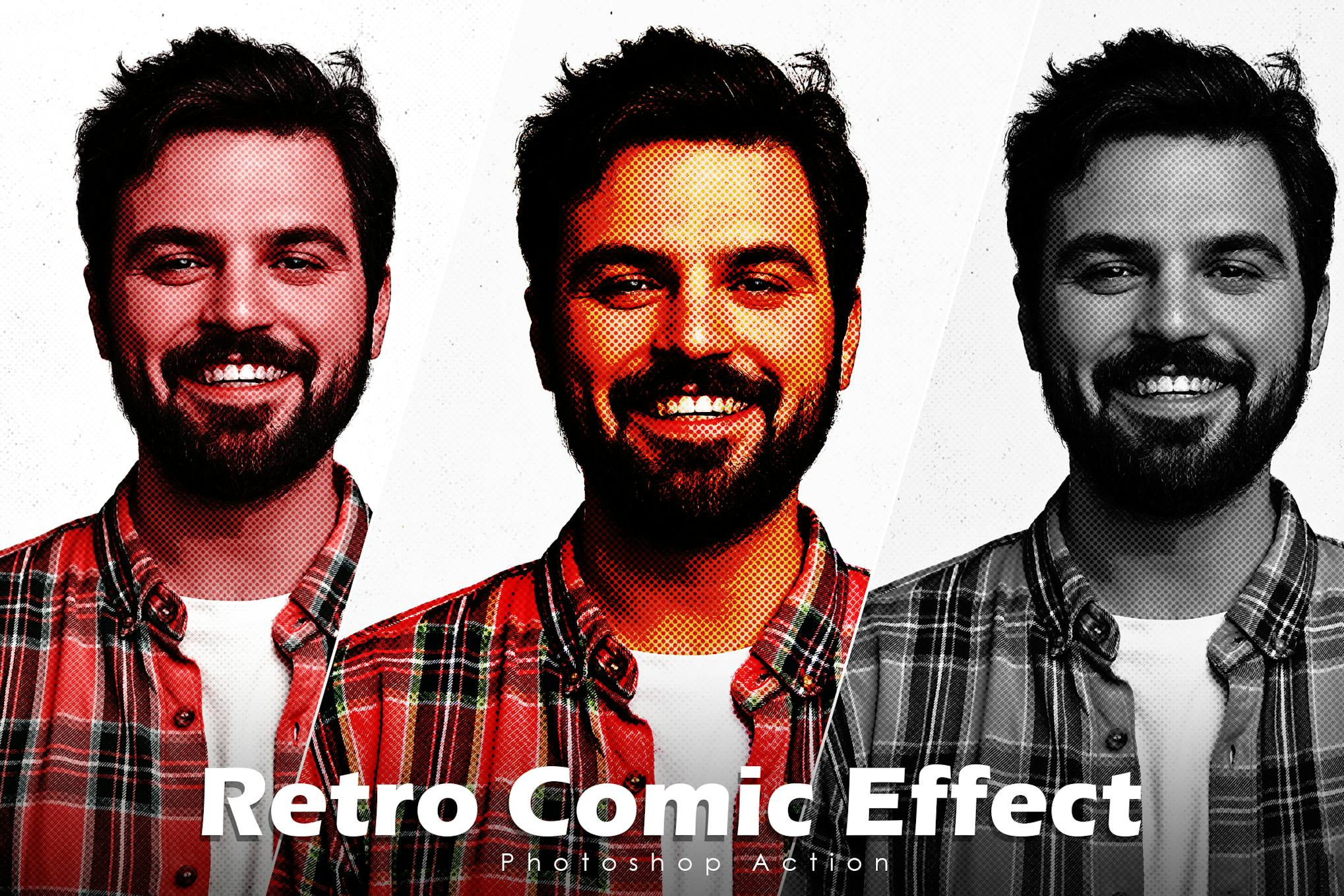 Retro Comic Effect Photoshop Action