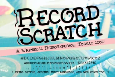 Record Scratch – 90s Horror Movie Font