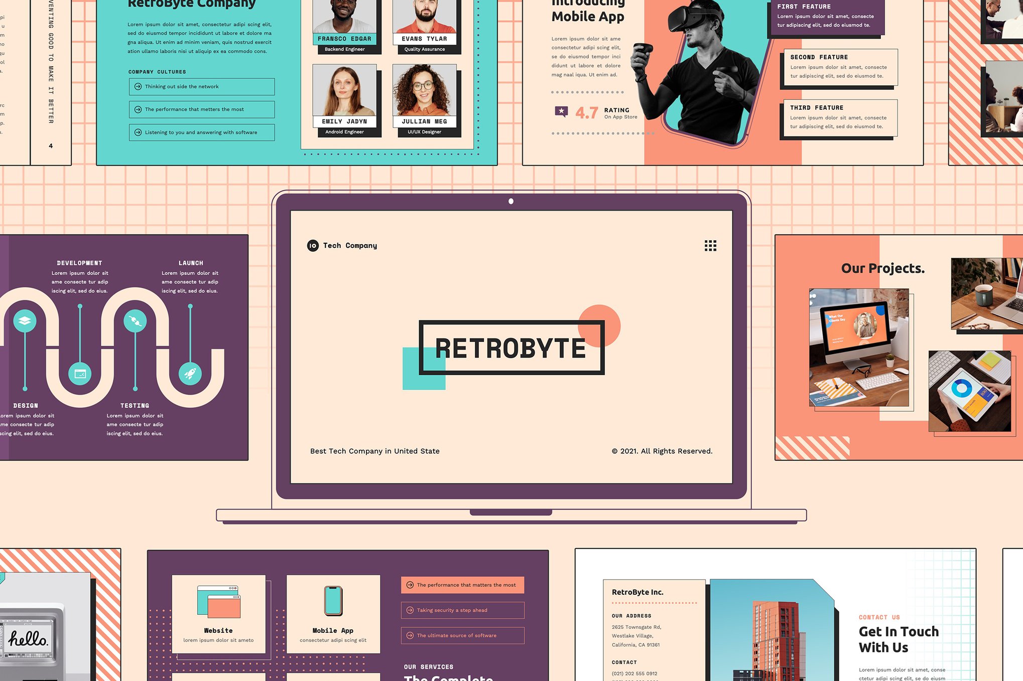 RetroByte - Technology PowerPoint Template