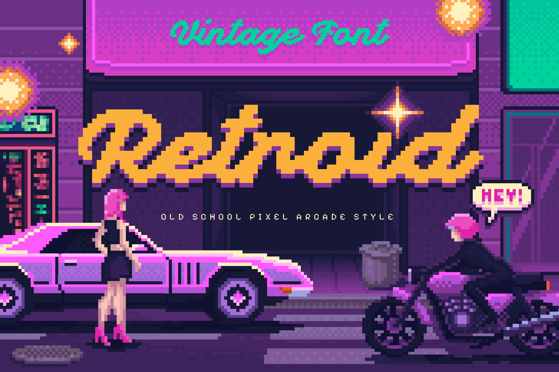 Retroid - Retro Arcade Font