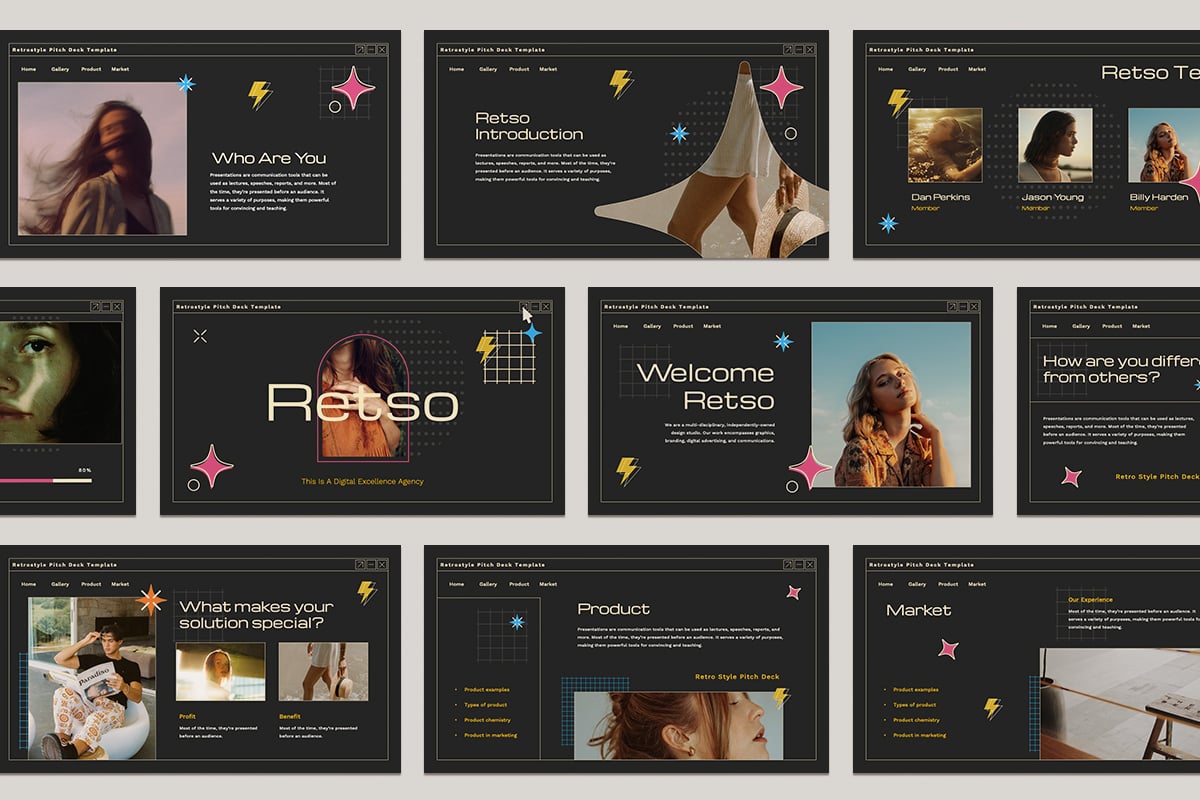 Retso - Retro Style PowerPoint Template