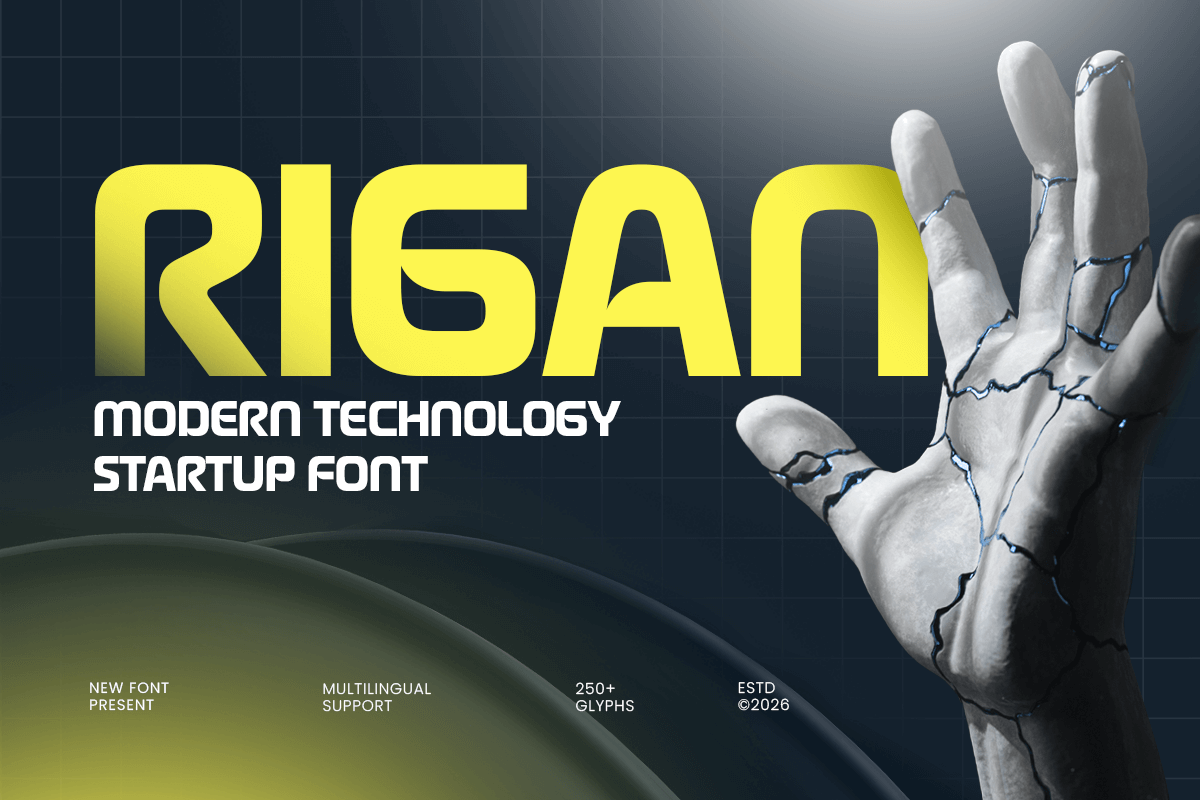 Rigan - Modern Technology Startup Font