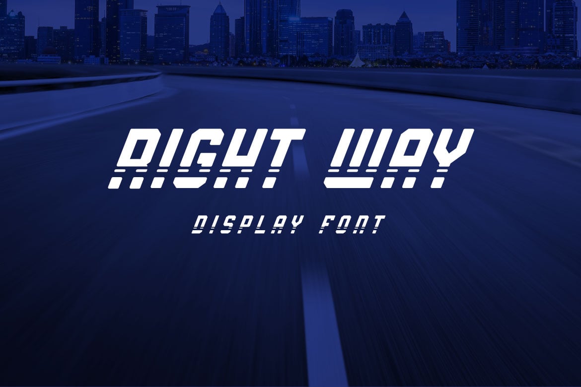 Right Way - Street Style Font