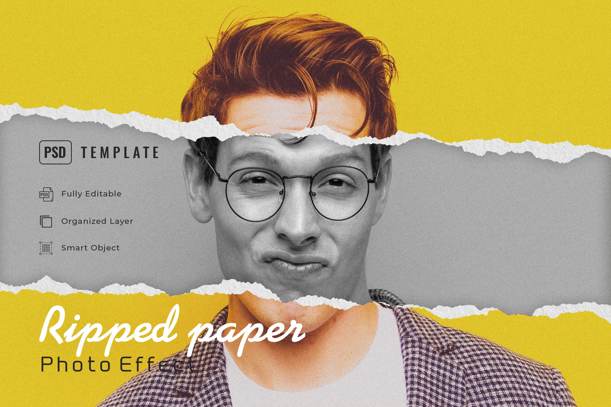 Ripped Paper Effect PSD Filter