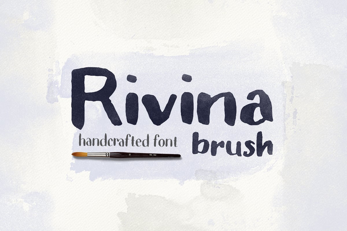 Rivina Brush - Watercolor Font