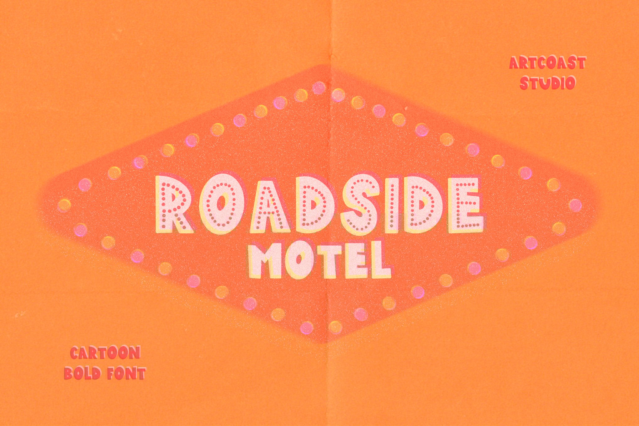 Roadside Motel - Street Sign Font
