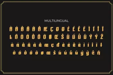 Second alternate image for Roback Blackletter Font