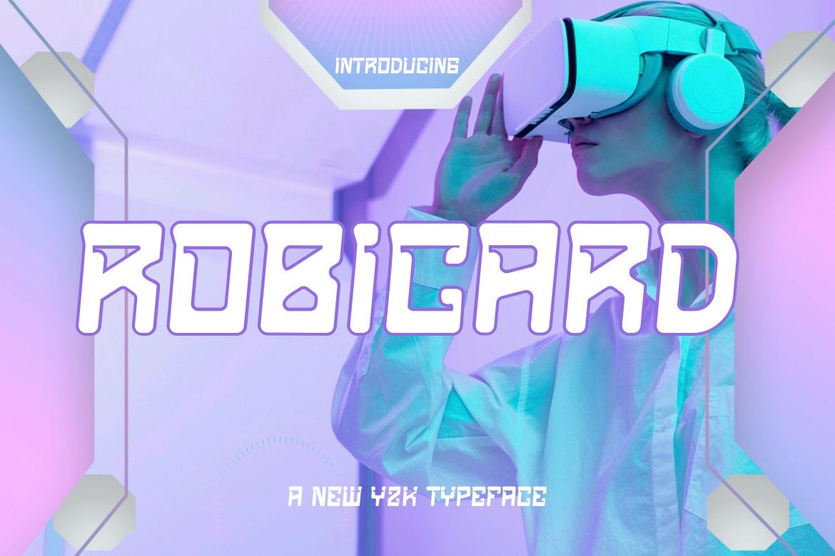 ROBICARD - Modern Y2K Font