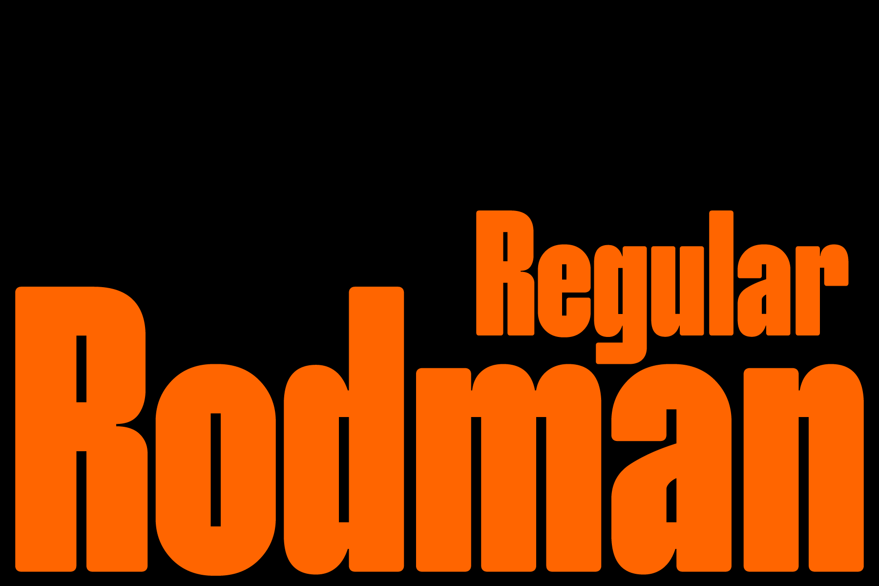Rodman - Condensed Font for Captions