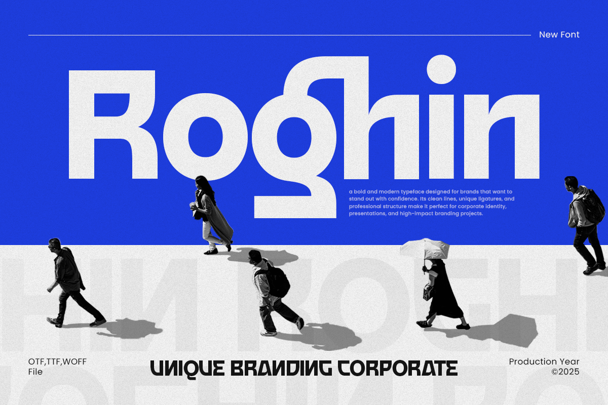 Roghin - Trustworthy Branding Font