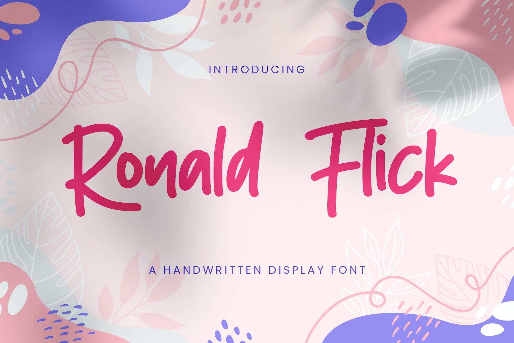Ronald Flick - Handwritten Whimsical Font