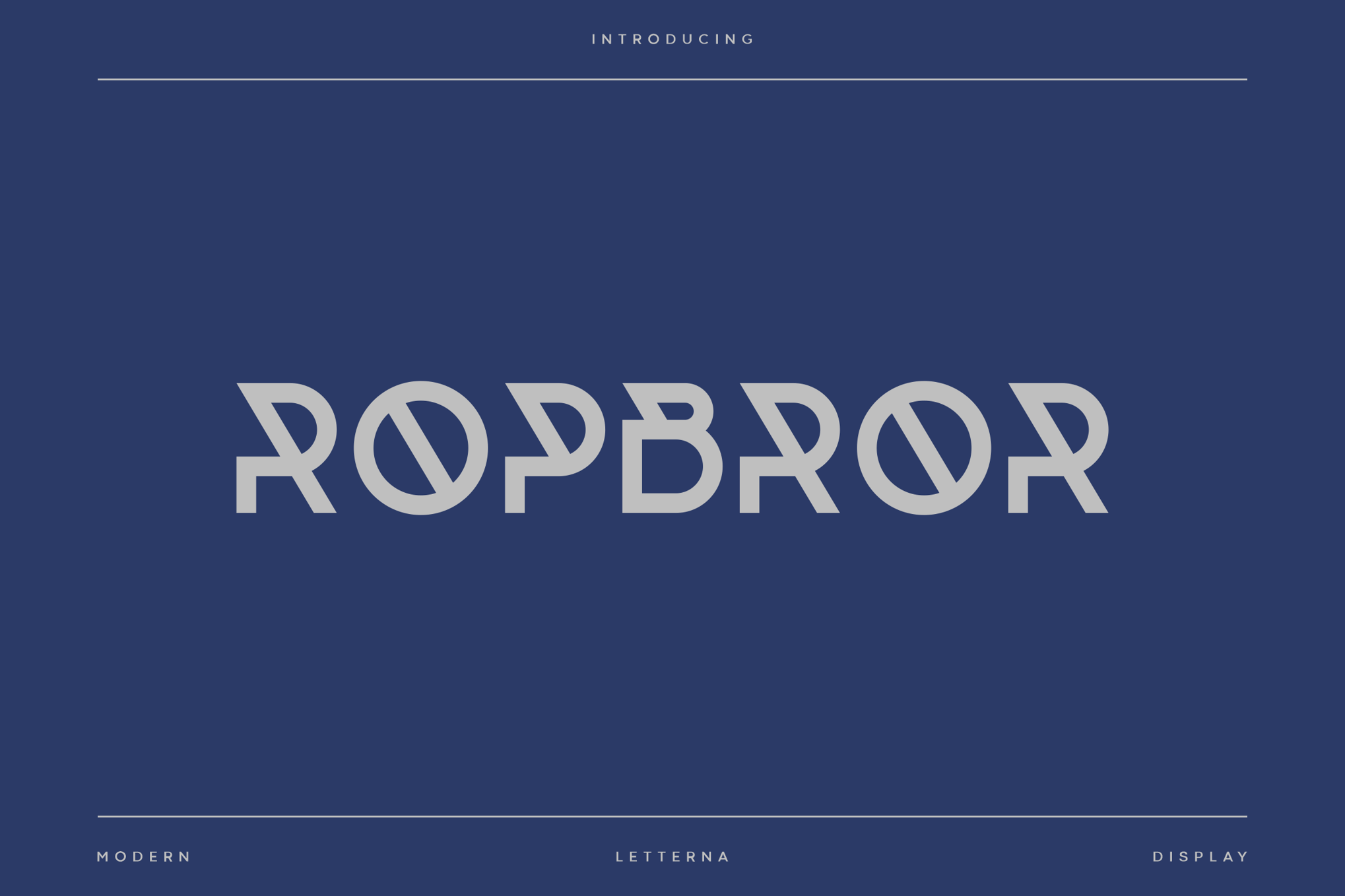 Ropbror - Modern Futuristic Font