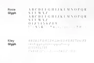 First alternate image for Rosie Kiley Feminine Logo Font Duo