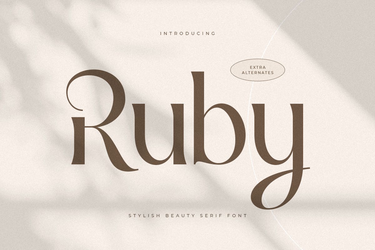 Ruby - Font Serif Sinematik Bergaya