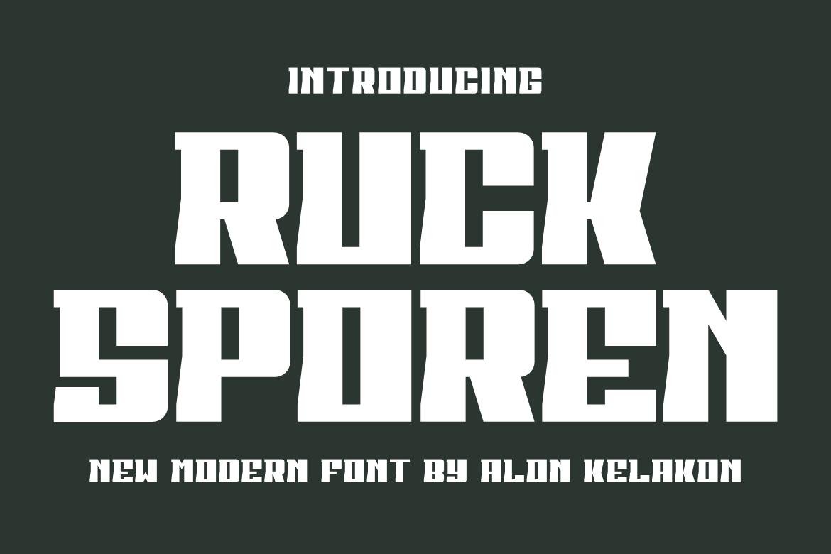 Ruck Sporen - Stylish German Font