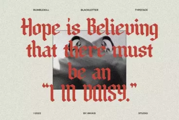 Second alternate image for Rumblekill Font