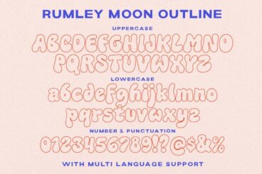 First alternate image for Rumley Moon Funky Font