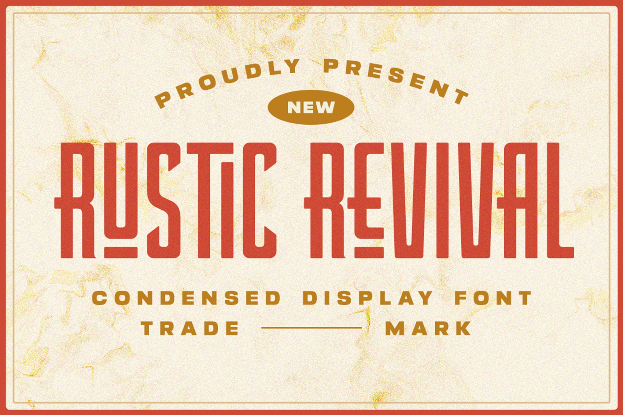 Rustic Revival - Condensed Font