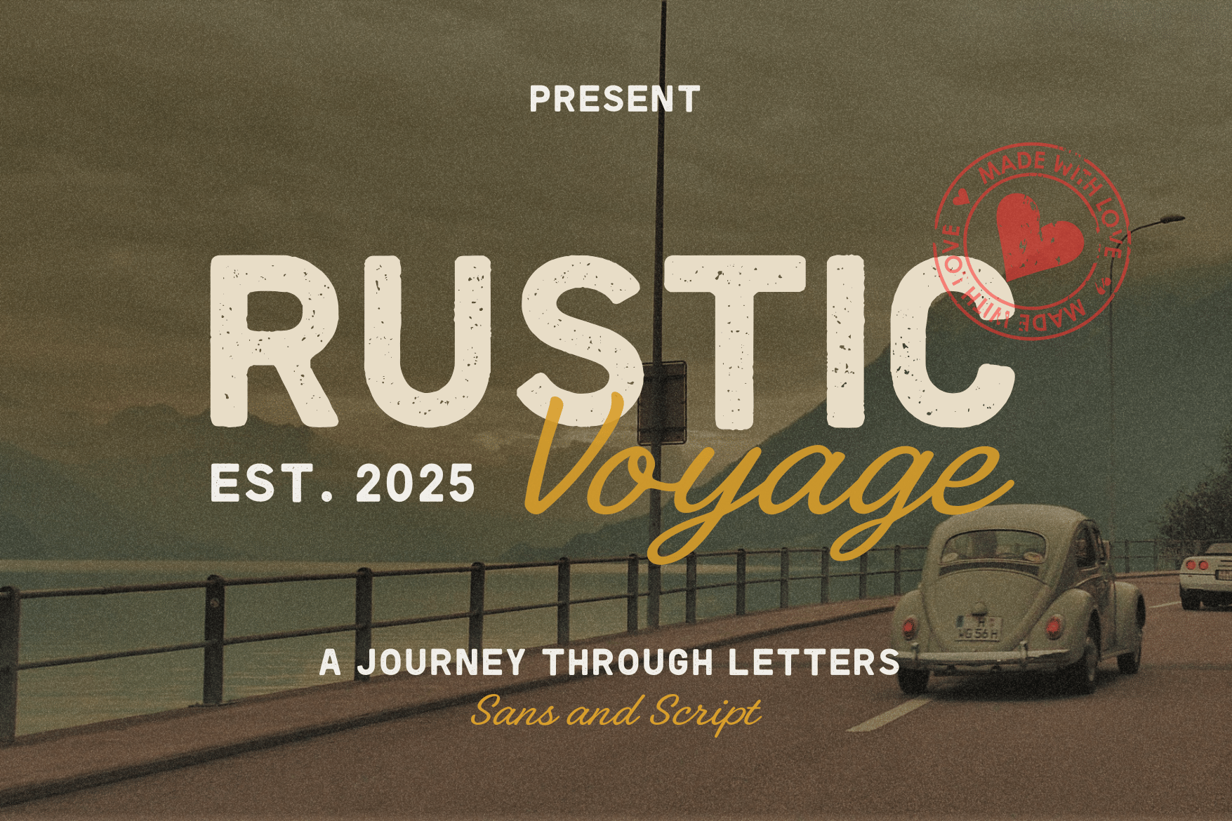 Rustic Voyage - Sans & Script Font Duo