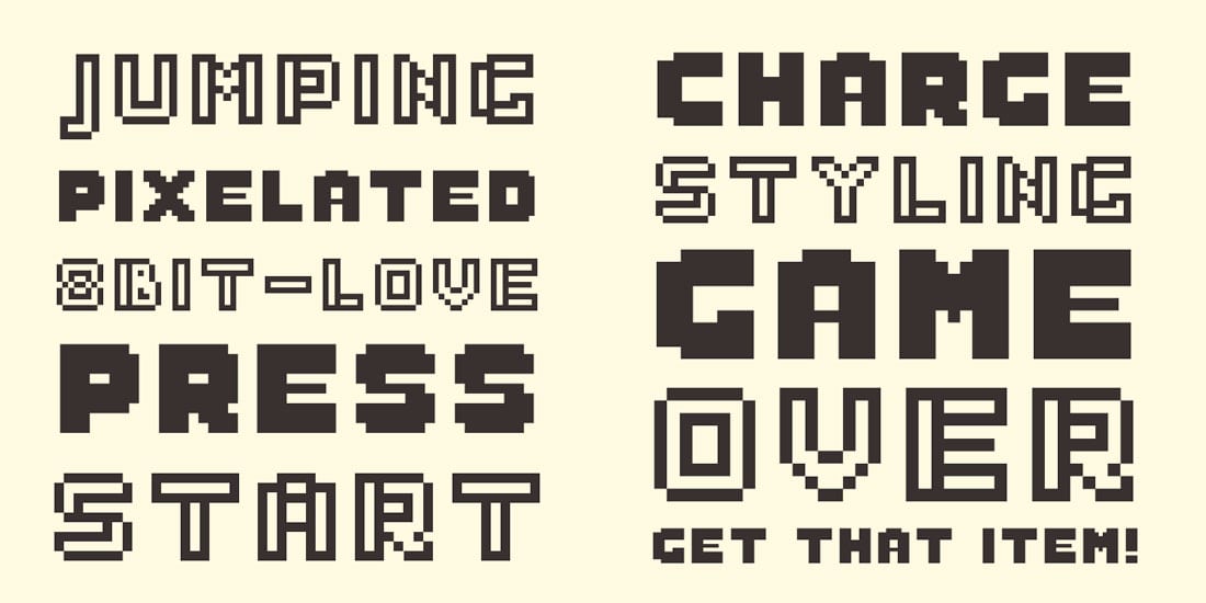 retro fonts