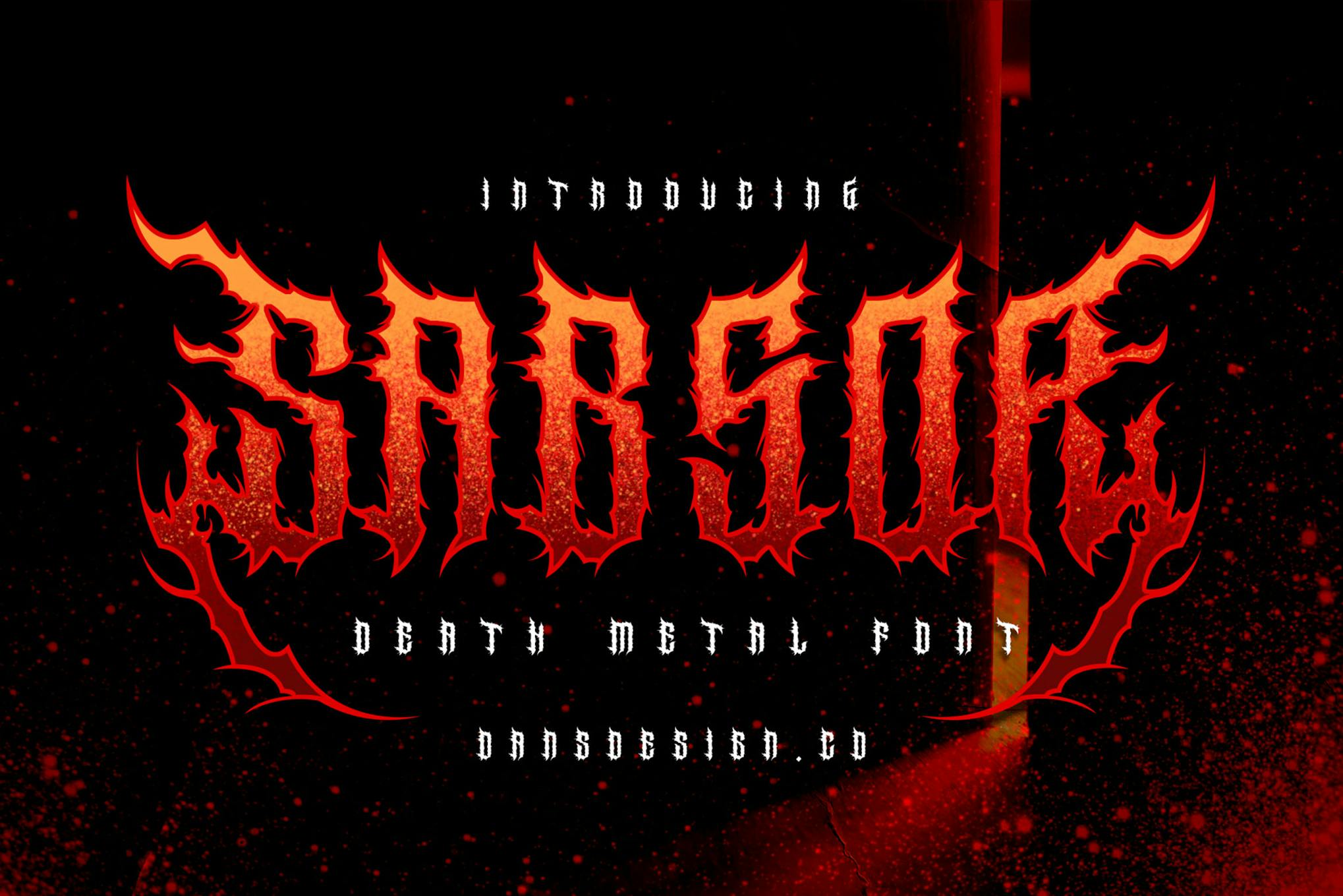SabsoR - Death Metal Font