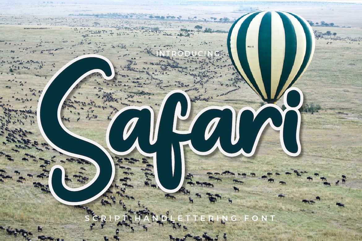 Safari - Script Hand Lettering Font