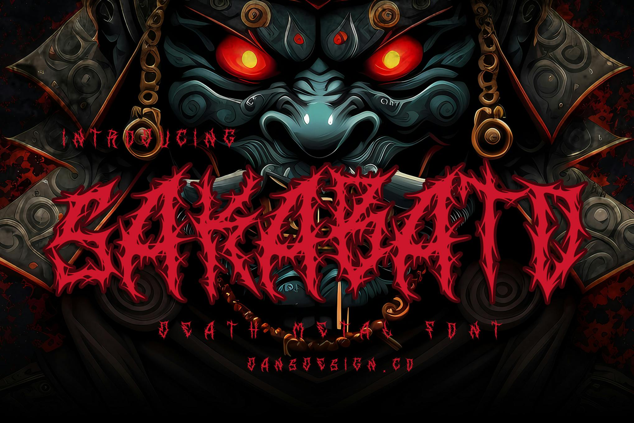 Sakabato - Blackleter Metal Horror Font
