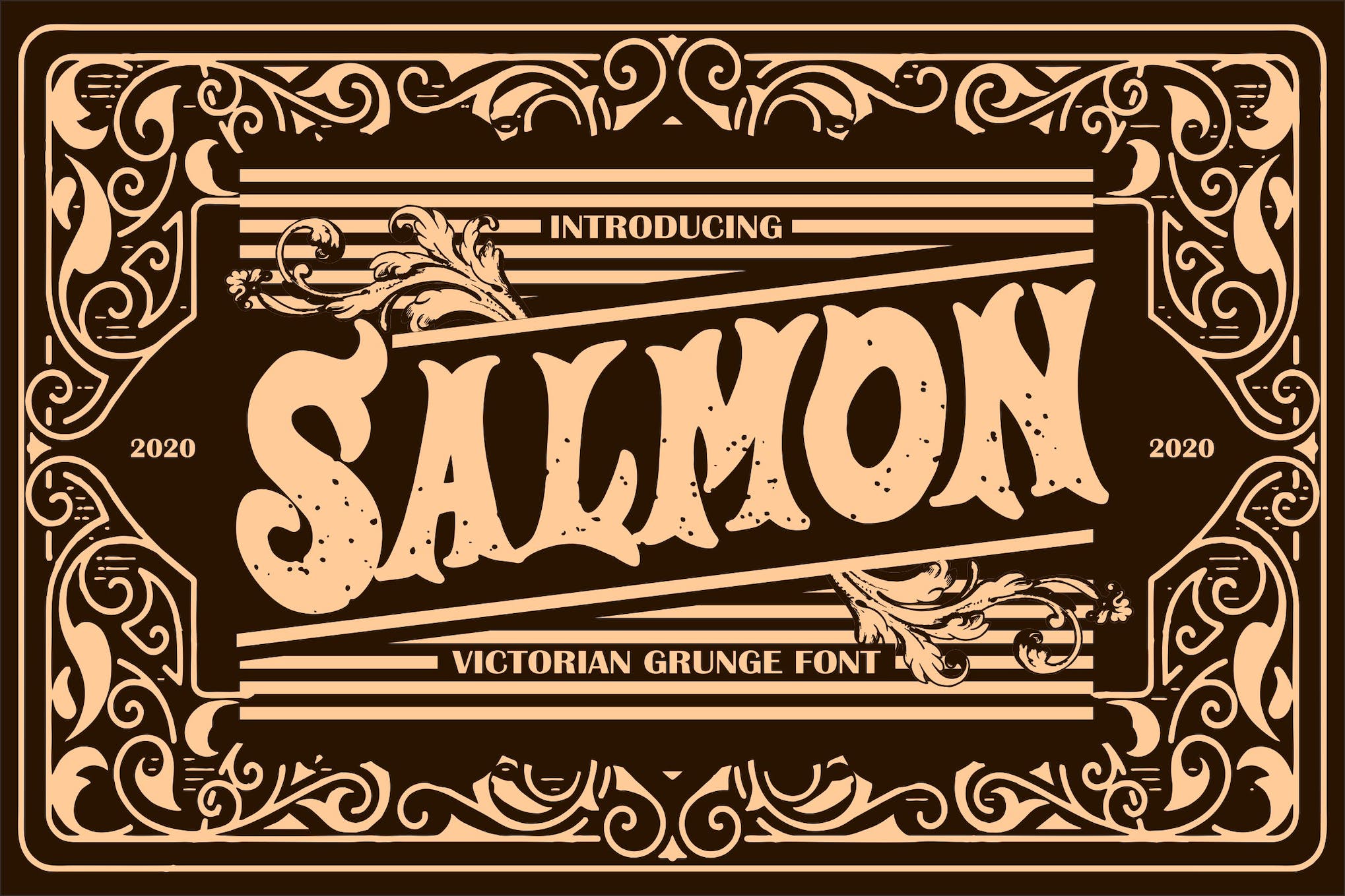 Salmon - Victorian Grunge Font