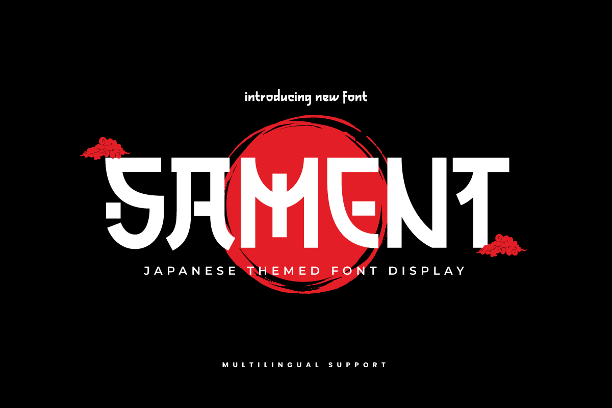 SAMENT - Japanese Style Samurai Font