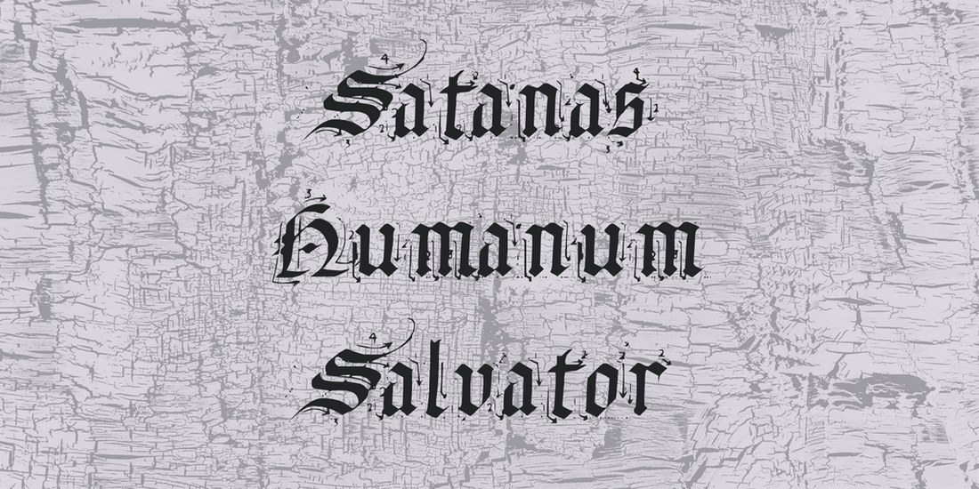 satanas-humanum-salvator-font 35+ Best Blackletter Fonts design tips 