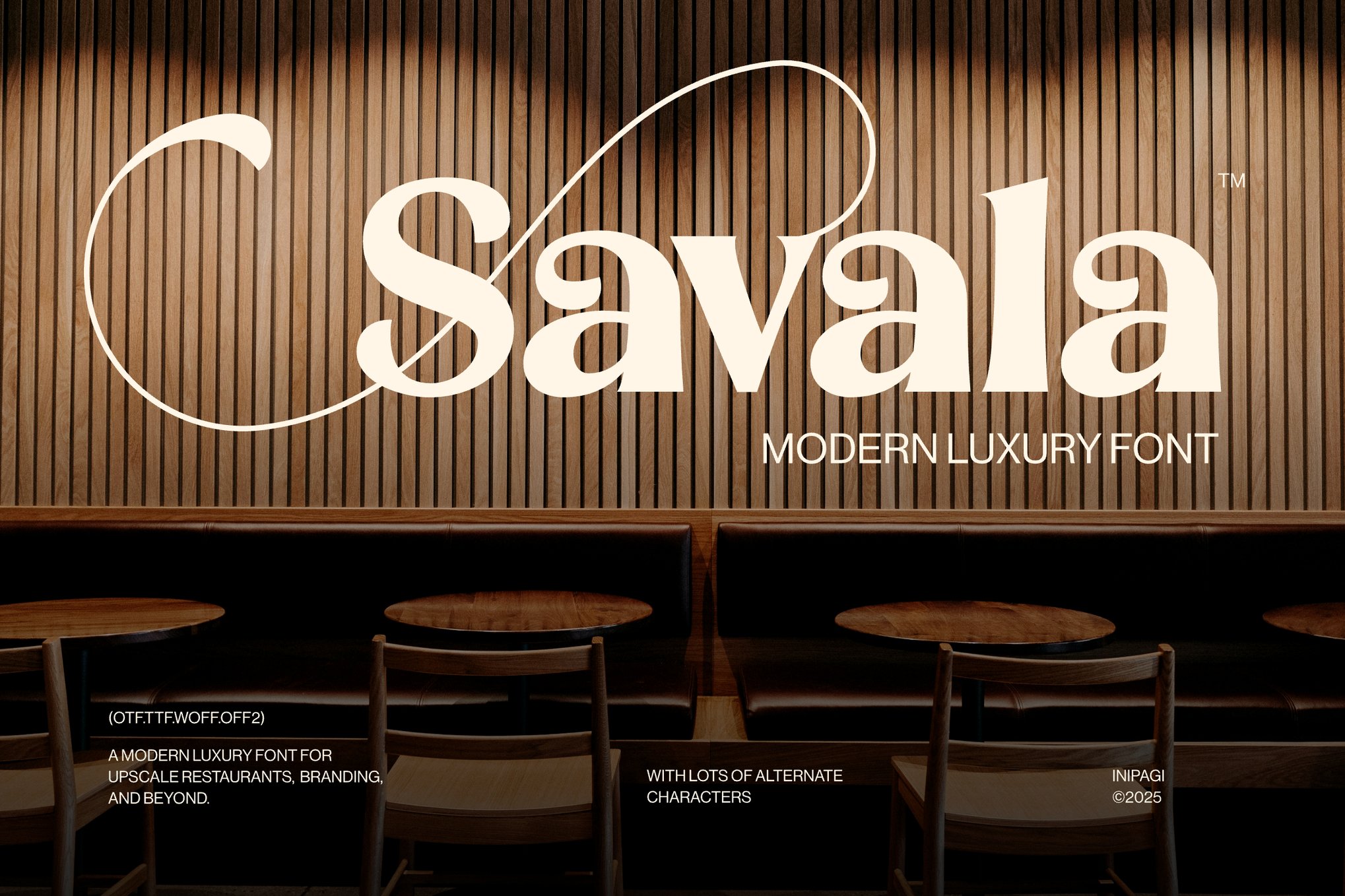Savala - Modern Luxury Logo Font