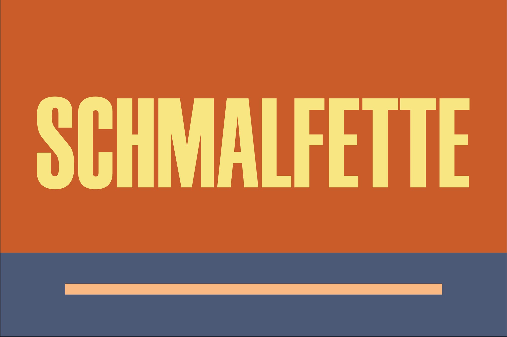 Schmalfette - Clean German Font