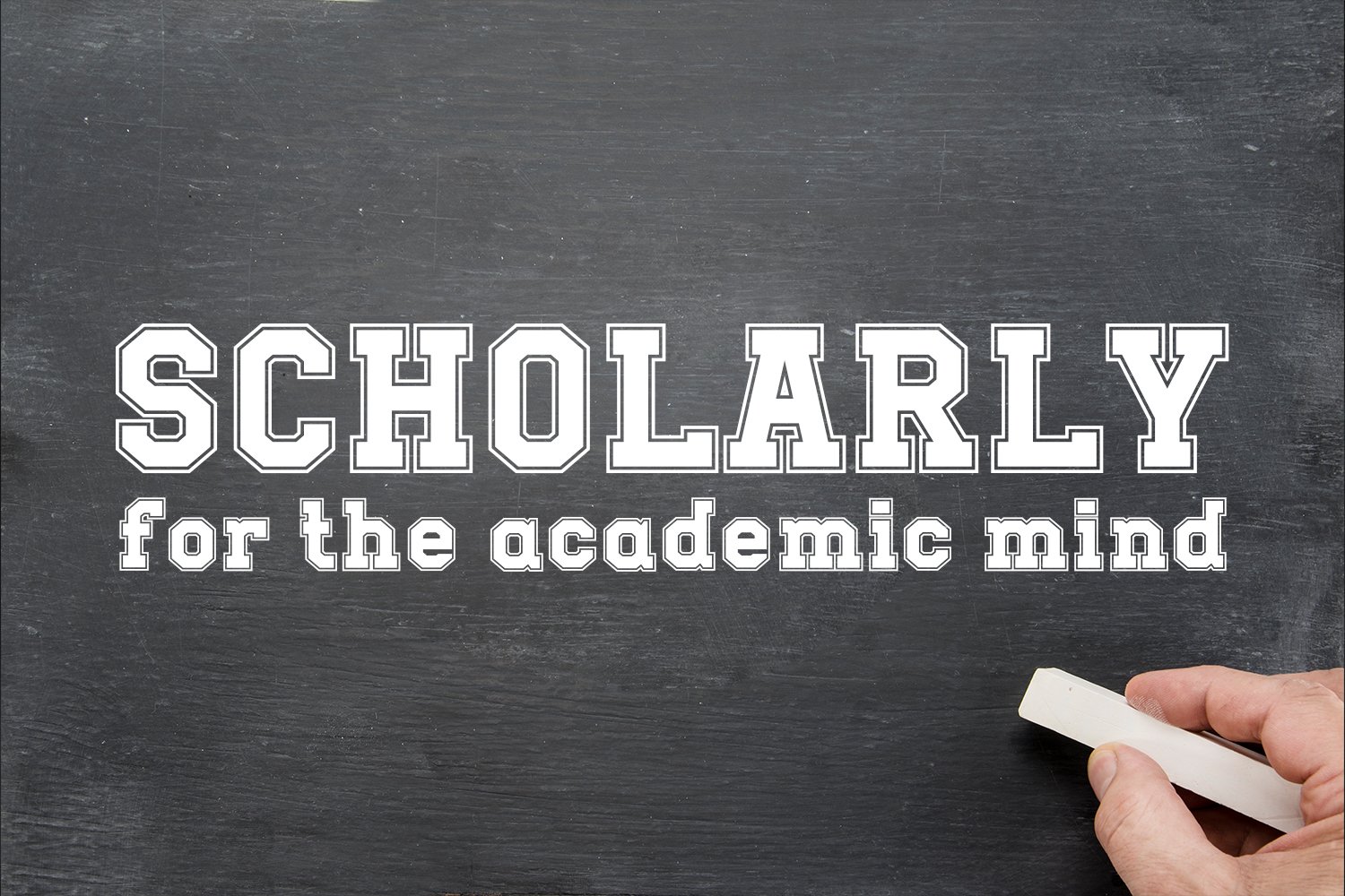 Scholarly - Academic College Font