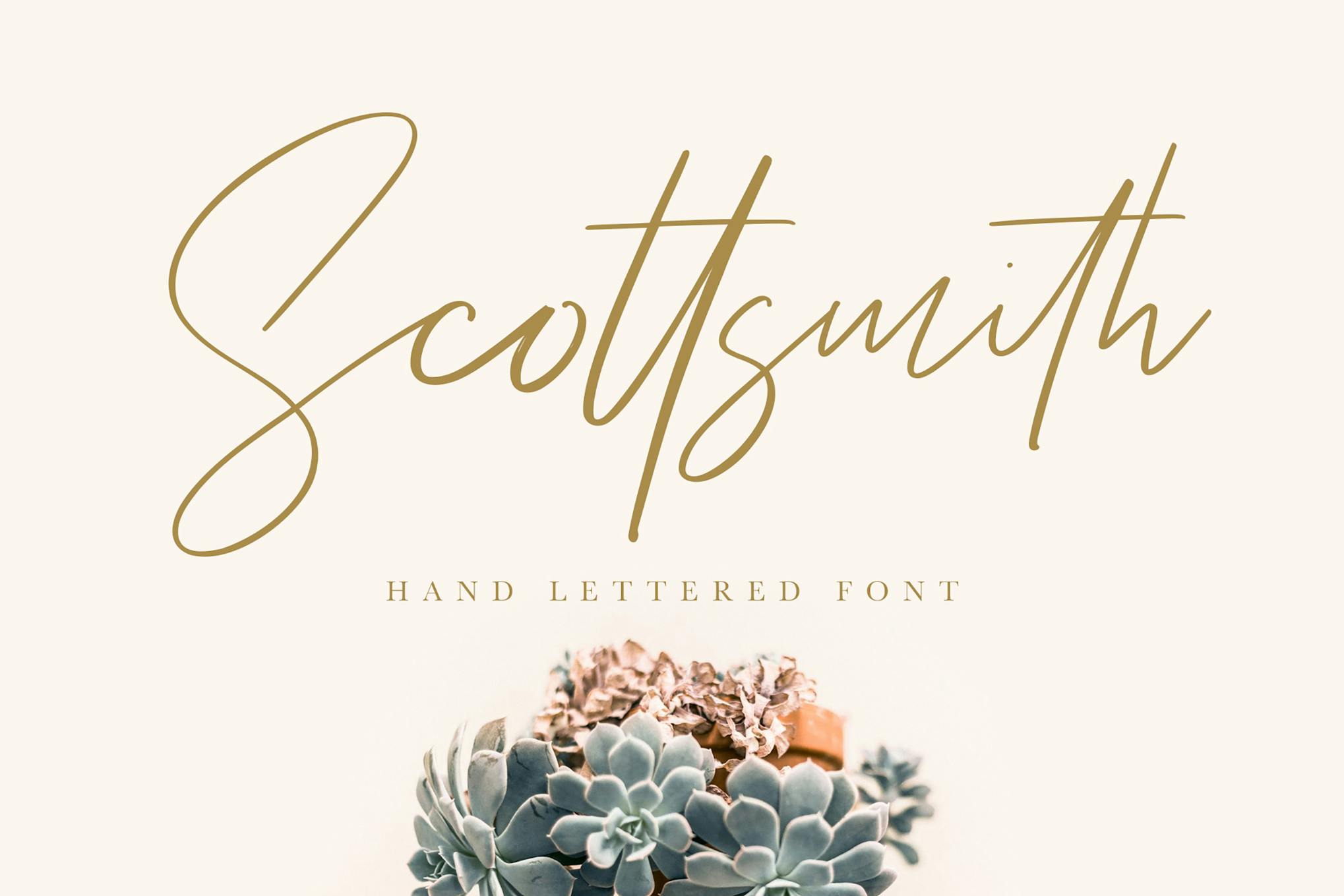 Scottsmith - Hand-Lettered Ligatures Font