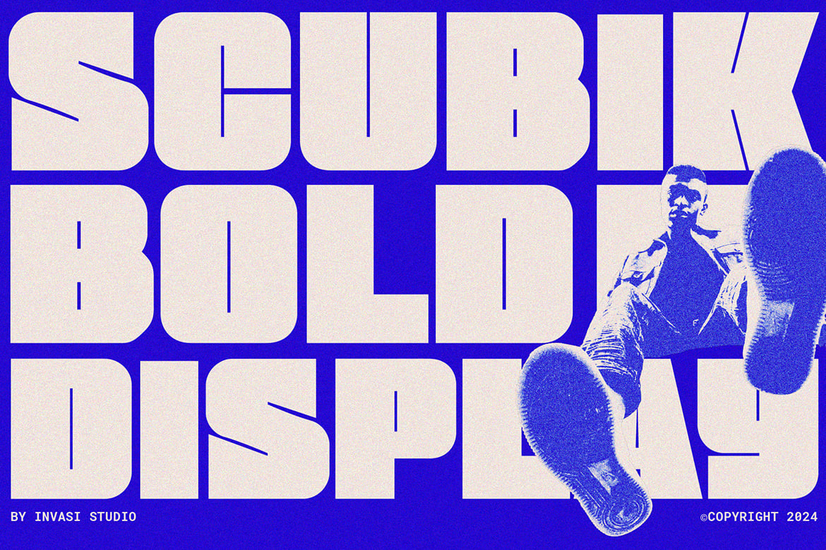 Scubik - Bold Modular Square Font
