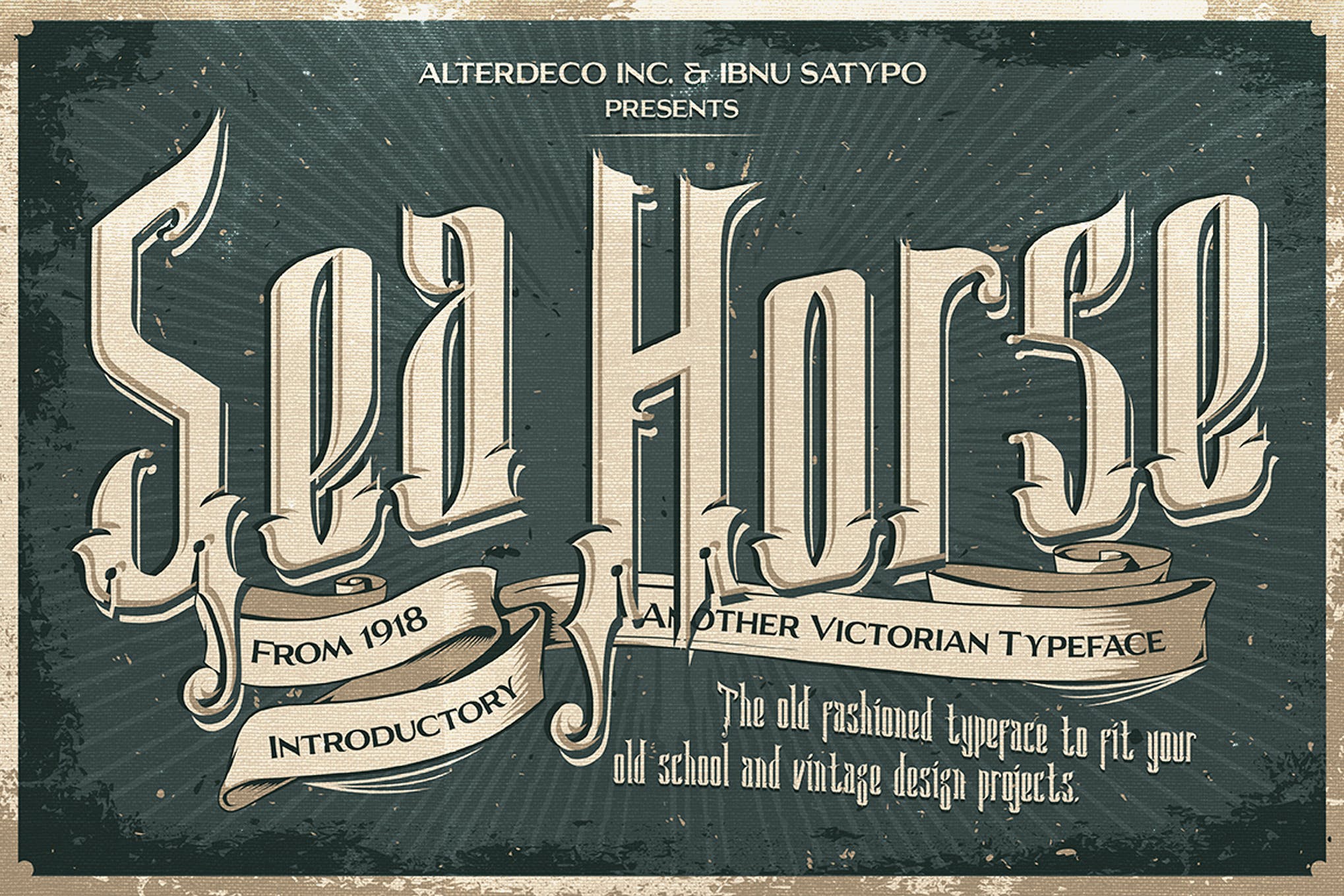 Sea Horse - Victorian Font
