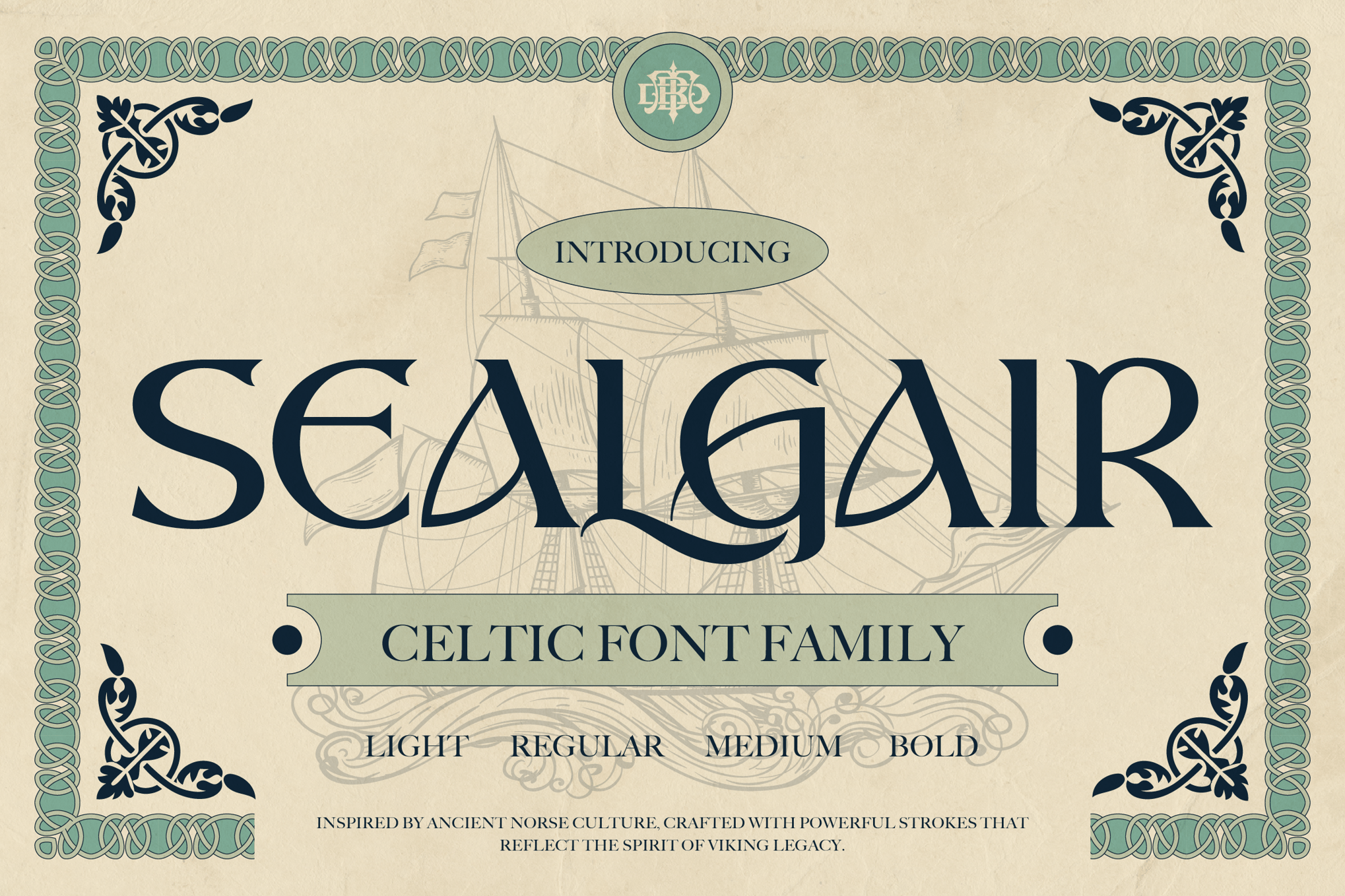 Sealgair - Celtic Style Font