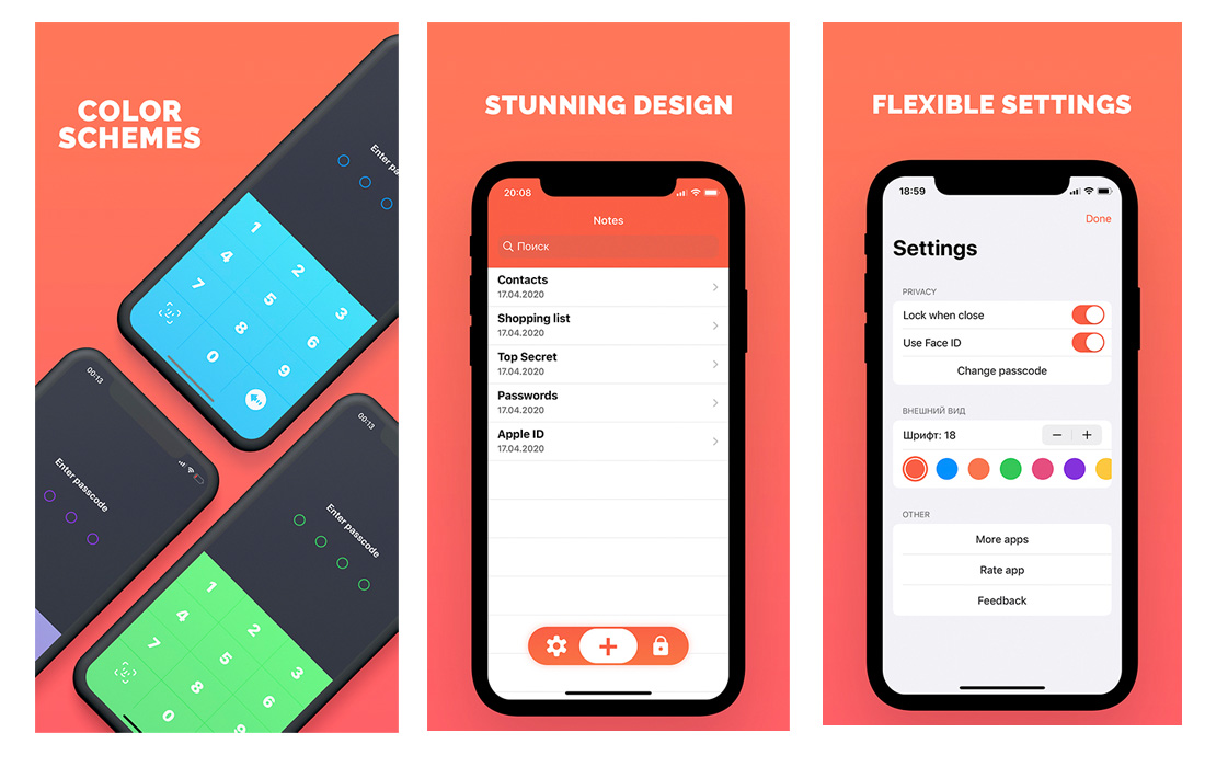 secure-note-ios-app-template 15+ Best iOS App Templates (IPhone & Mobile Design Templates) 2020 design tips 