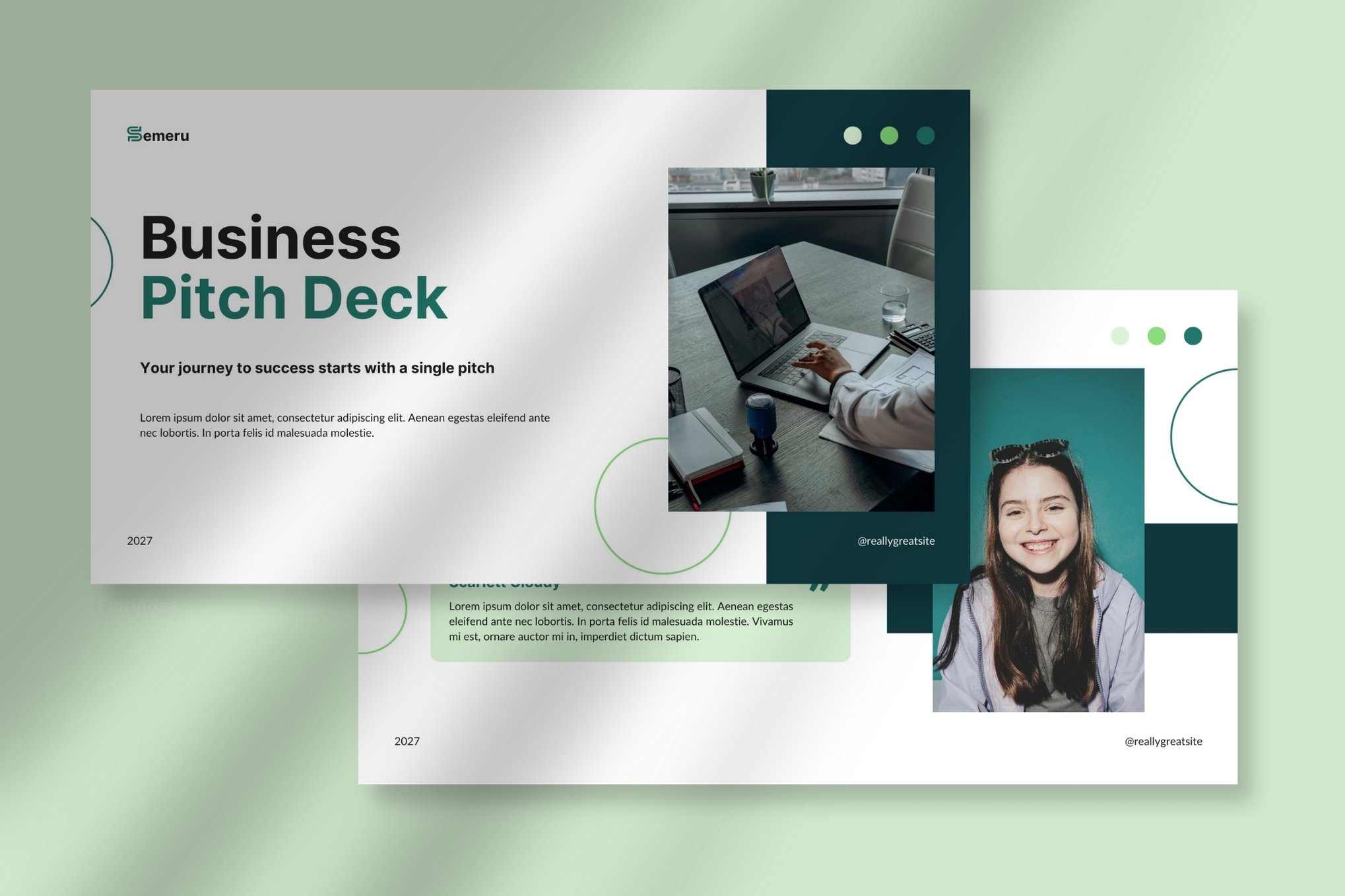 Semeru - Pitch Deck PowerPoint Template