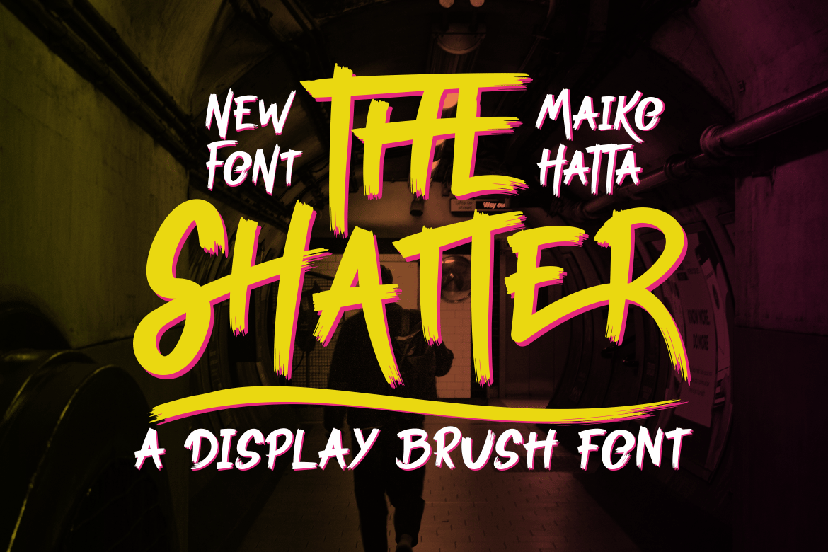 Shatter - Trendy Font for T-Shirts