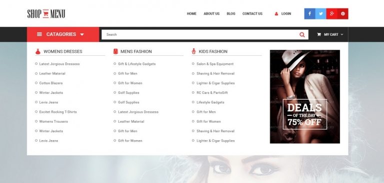 10 Mega Menu CSS Templates | Design Shack
