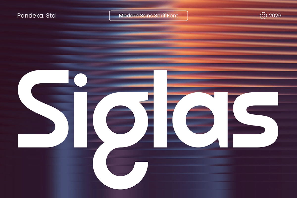 Siglas - Stylish Modern Font
