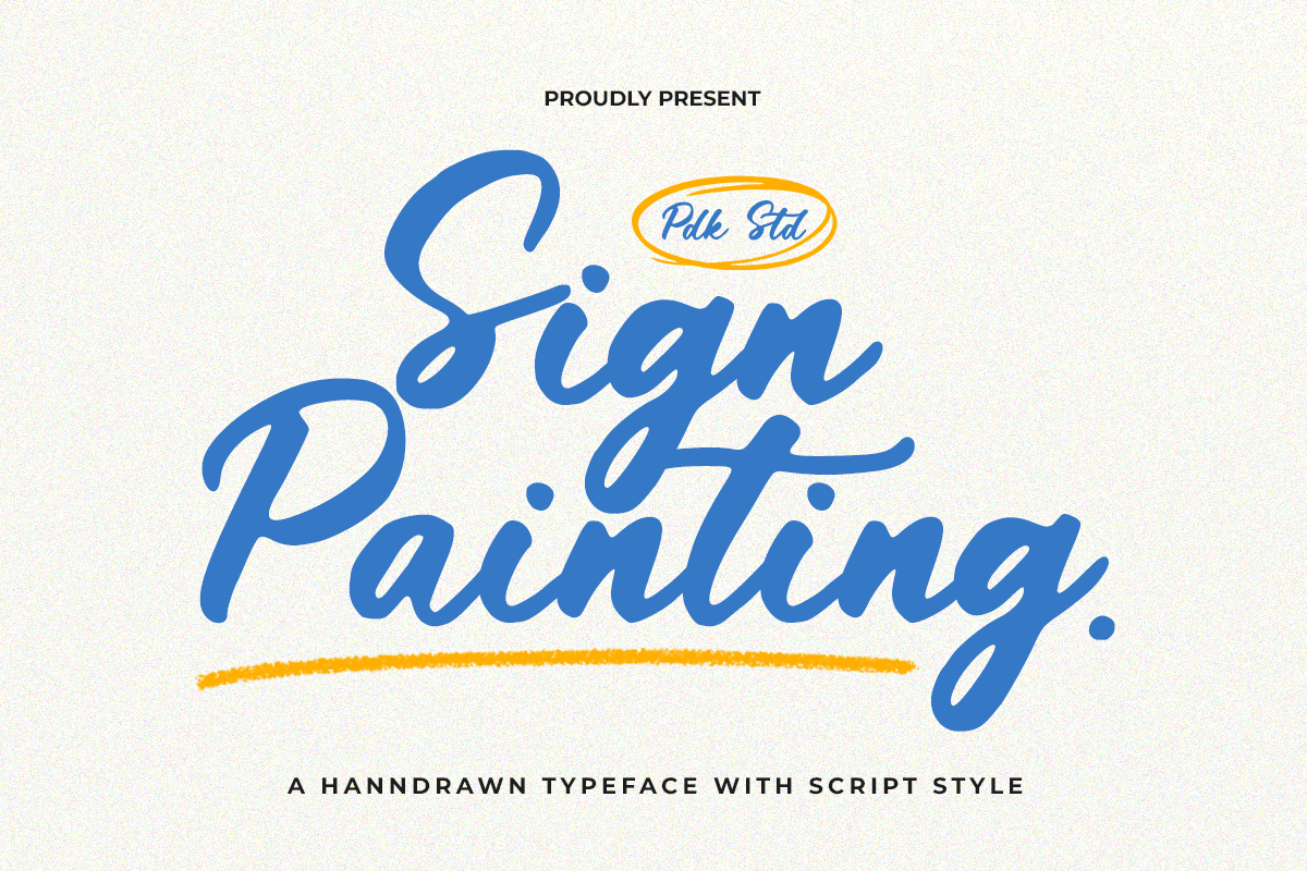 Sign Painting - Retro Casual Logo Font