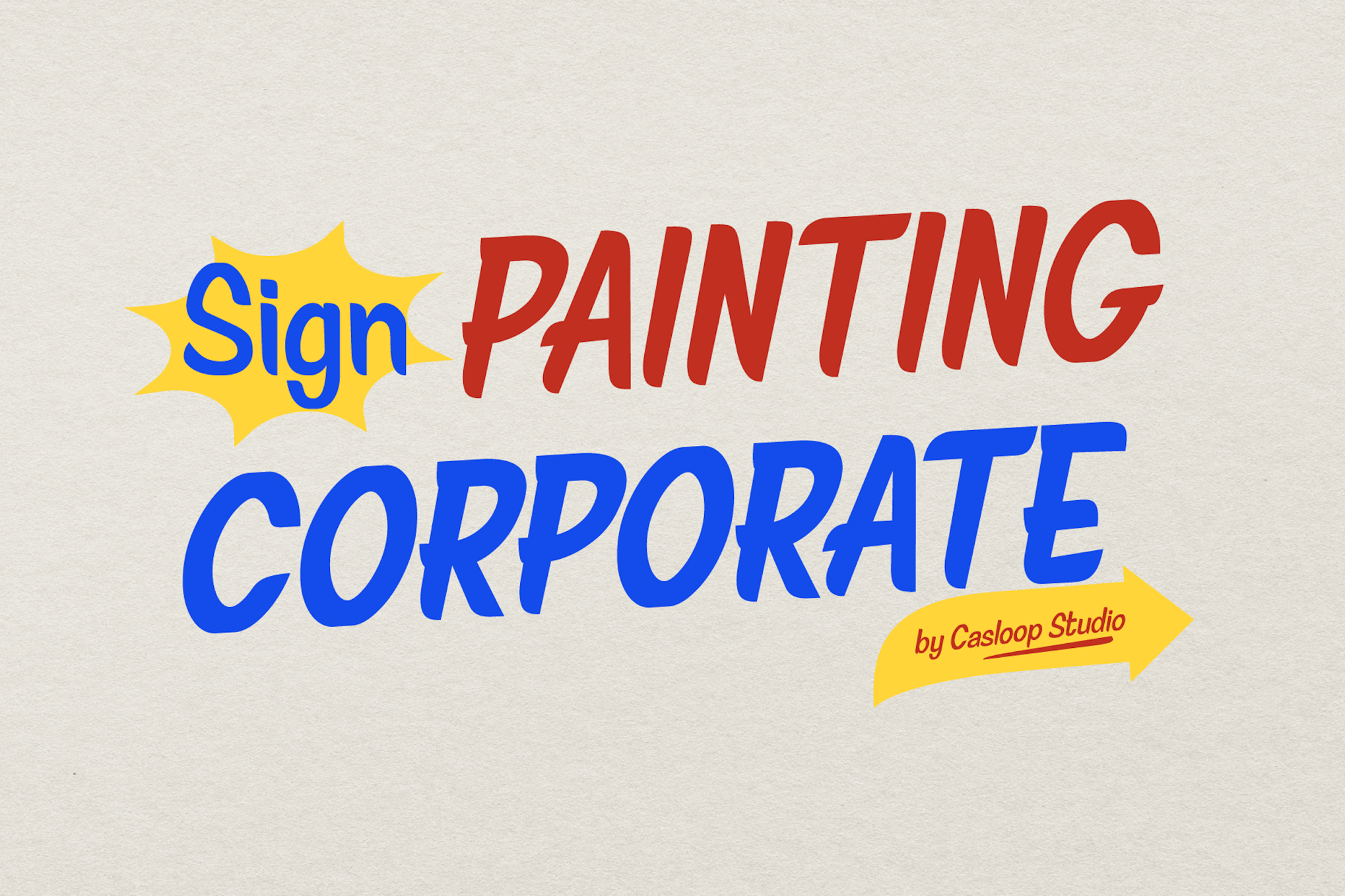 Sign Painting Corporate - Retro Font