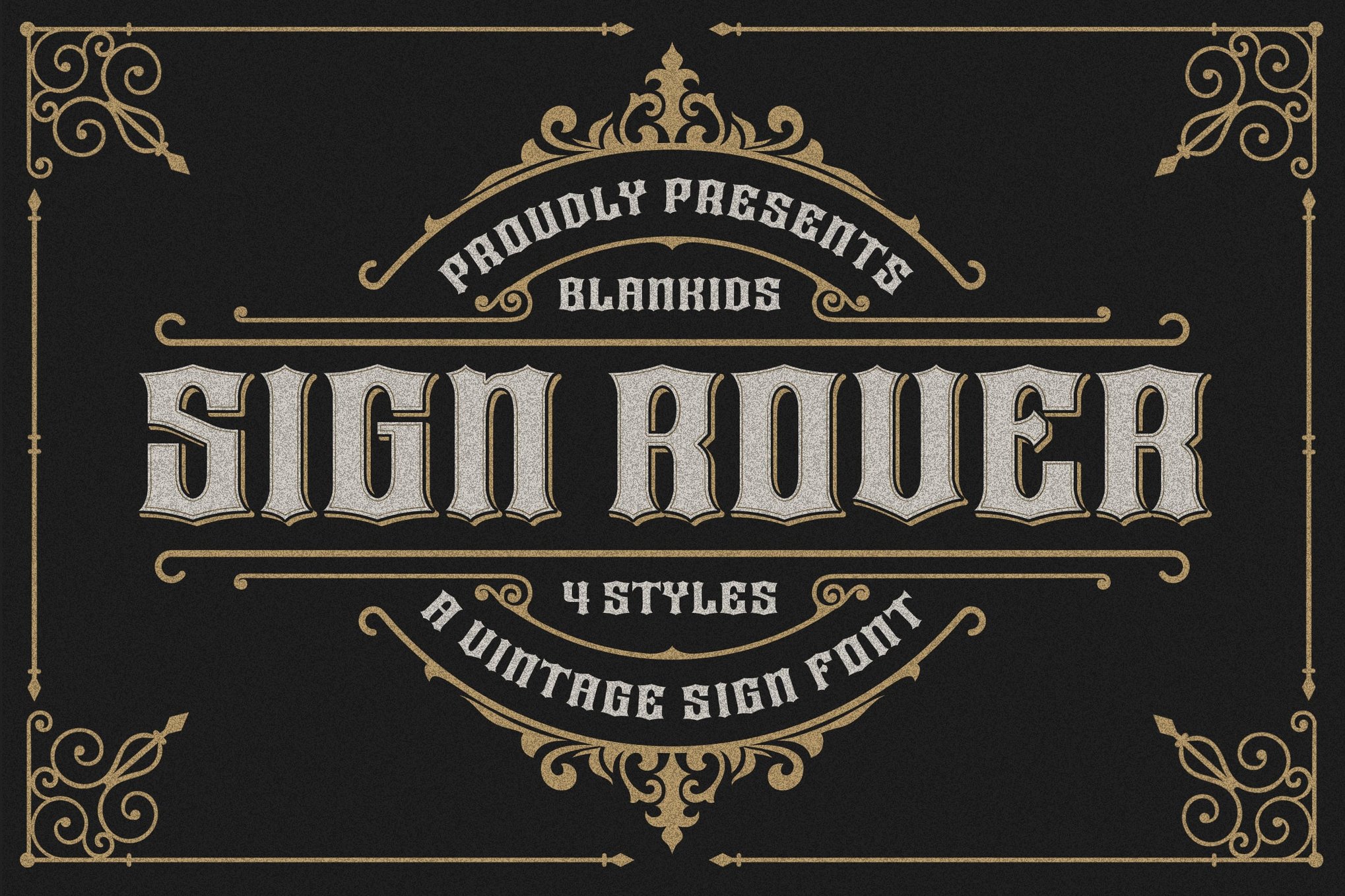 Sign Rover - Vintage Sign Font