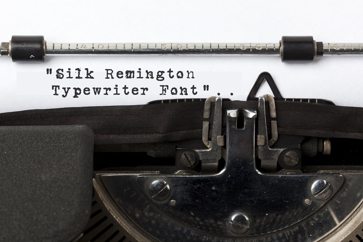 Silk Remington - Vintage Typewriter Font