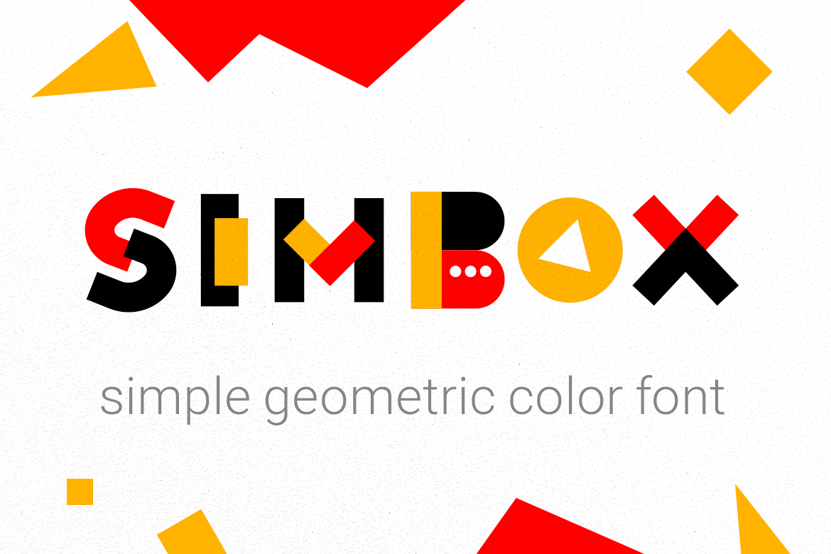 Simbox - Memphis Color SVG Font